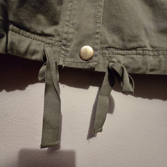 Talbots Military Utility Field Jacket Womens Plus 1X Green Coat 90s Y2K Gorpcore - Picture 5 of 13